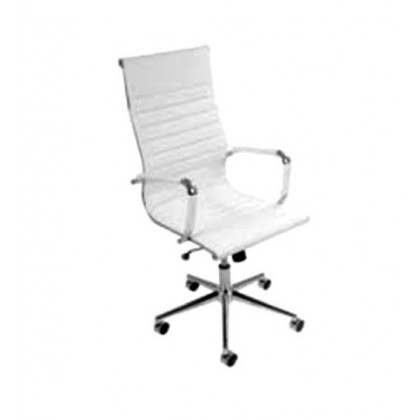 High-Back Modern Chair-white